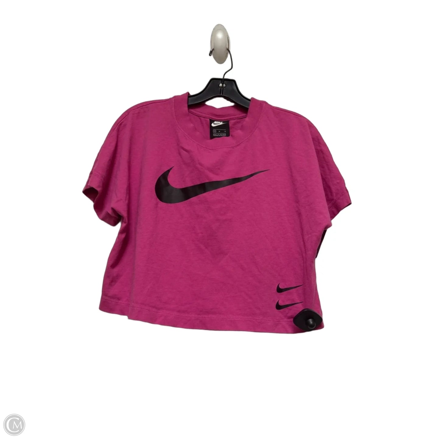 Top Short Sleeve By Nike Apparel In Pink, Size: M