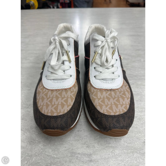 Shoes Sneakers By Michael By Michael Kors In Brown & White, Size: 9