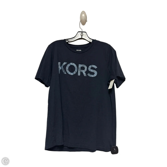 Top Short Sleeve By Michael By Michael Kors In Navy, Size: L