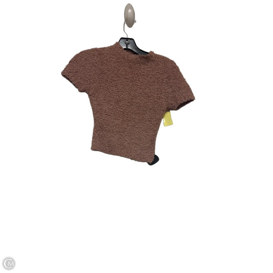 Top Short Sleeve By Skims In Brown, Size: Xxs