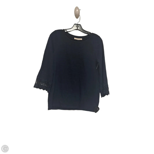 Top Long Sleeve By Loft In Navy, Size: Xs
