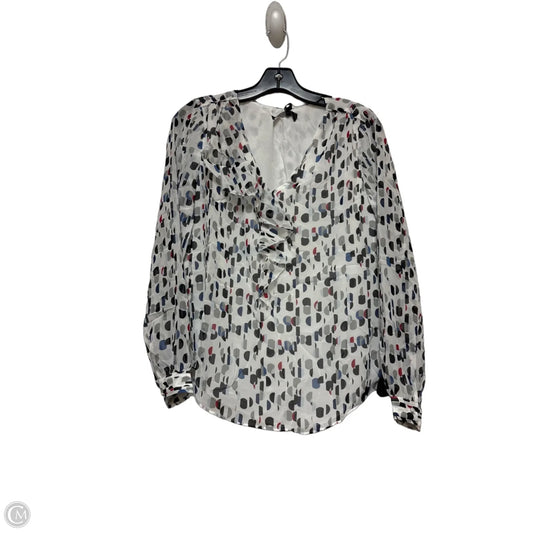 Top Long Sleeve By White House Black Market In Multi-colored, Size: Xs