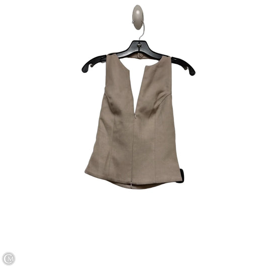 Top Sleeveless By Clothes Mentor In Brown, Size: S