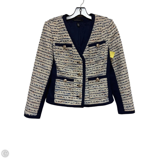 Blazer By White House Black Market In Blue & Cream, Size: S