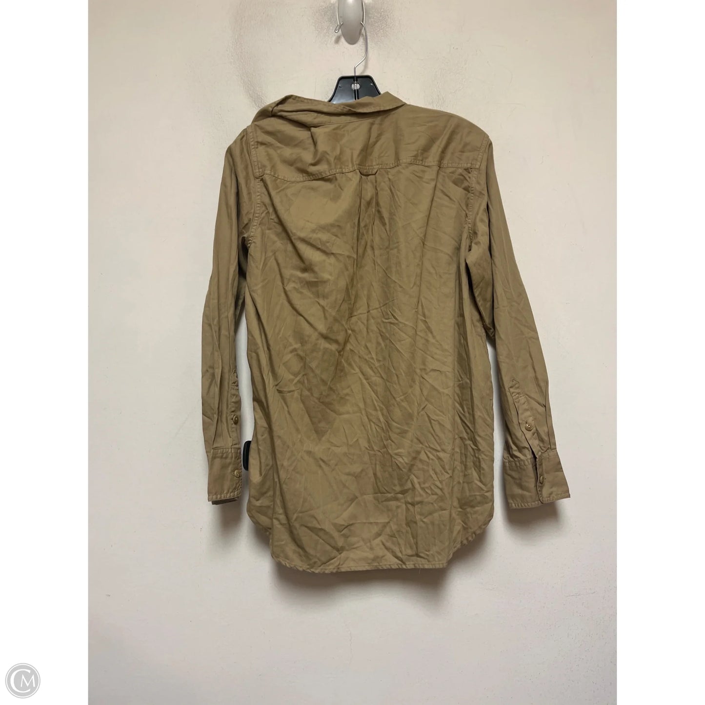 Top Long Sleeve By J. Crew In Tan, Size: S