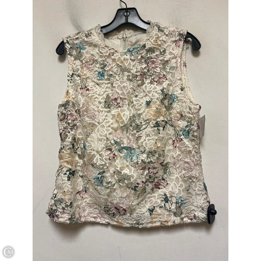 Top Sleeveless By Nanette By Nanette Lepore In Floral Print, Size: S