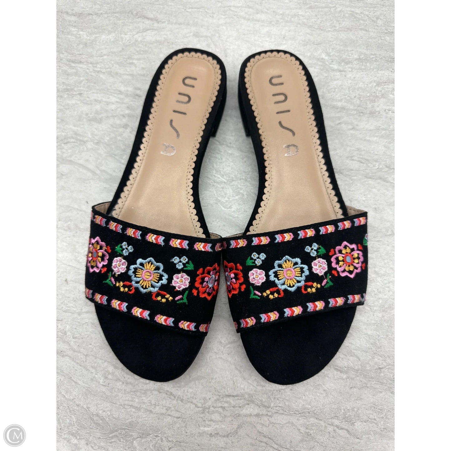 Sandals Flats By Unisa In Black, Size: 8