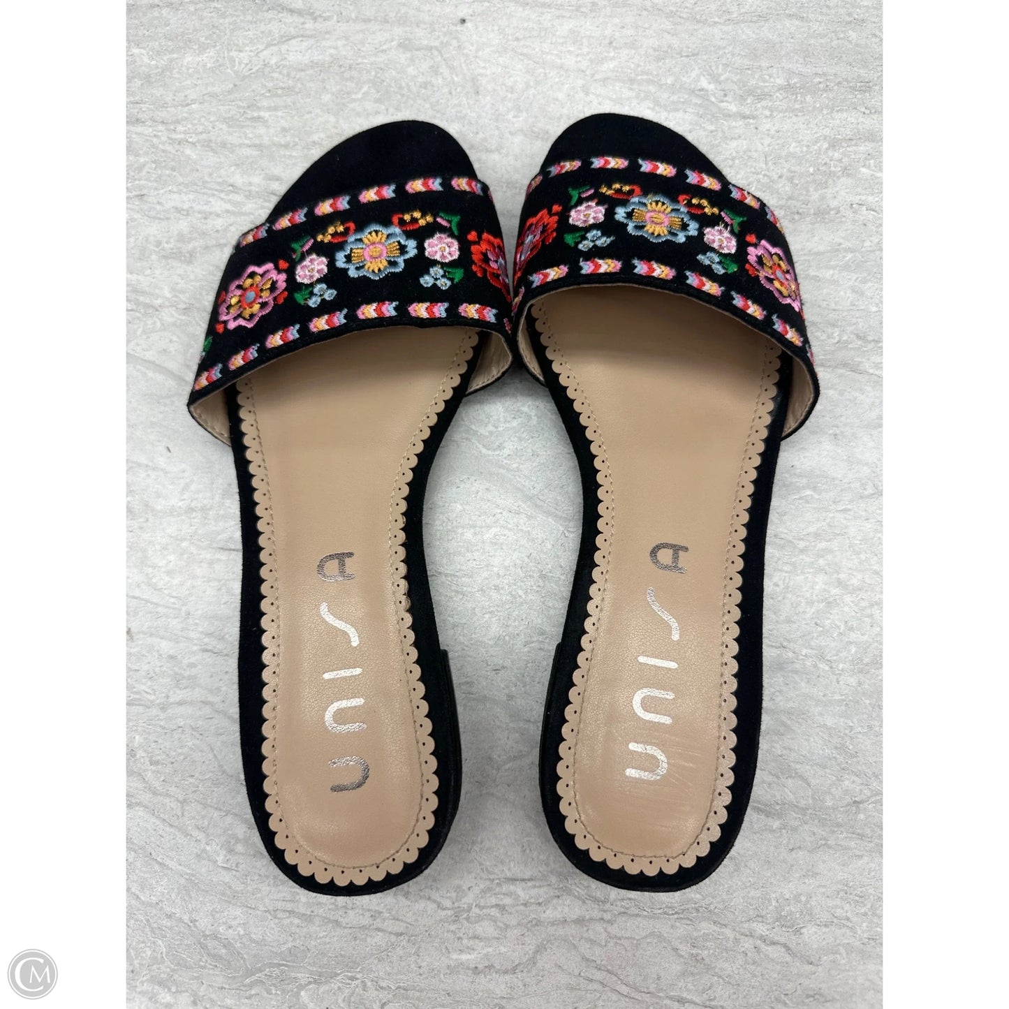 Sandals Flats By Unisa In Black, Size: 8