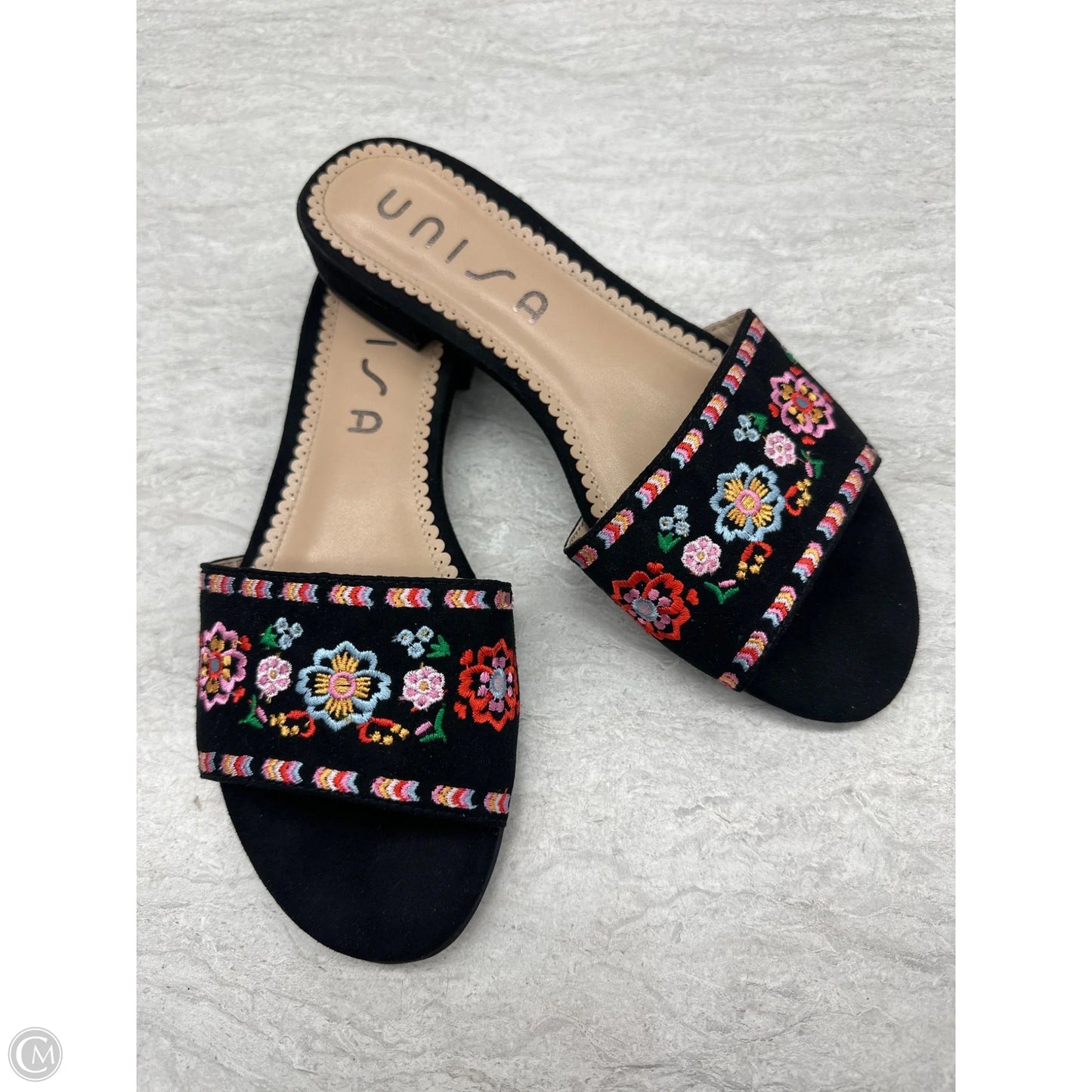 Sandals Flats By Unisa In Black, Size: 8