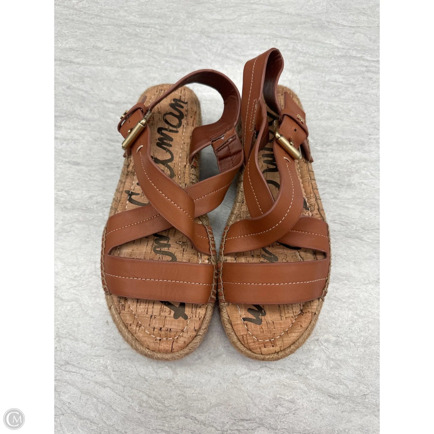 Sandals Heels Block By Sam Edelman In Brown, Size: 8.5