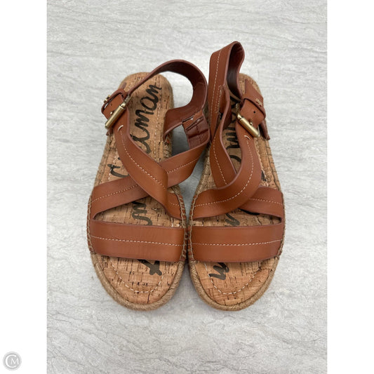 Sandals Heels Block By Sam Edelman In Brown, Size: 8.5