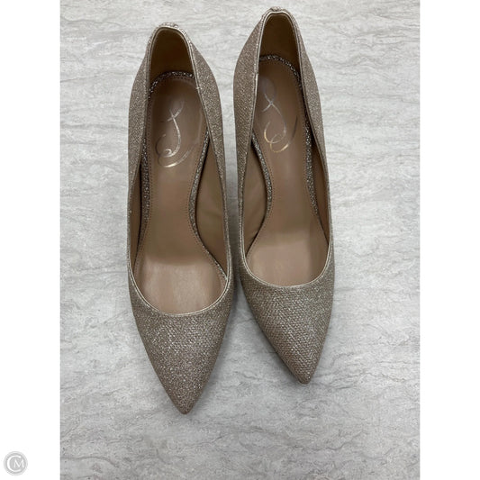 Shoes Heels Stiletto By Jessica Simpson In Gold, Size: 7.5