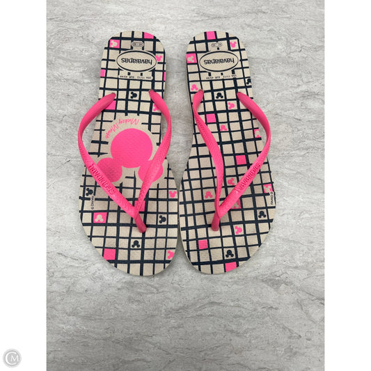 Sandals Flip Flops By Havaianas In Blue & Pink, Size: 11