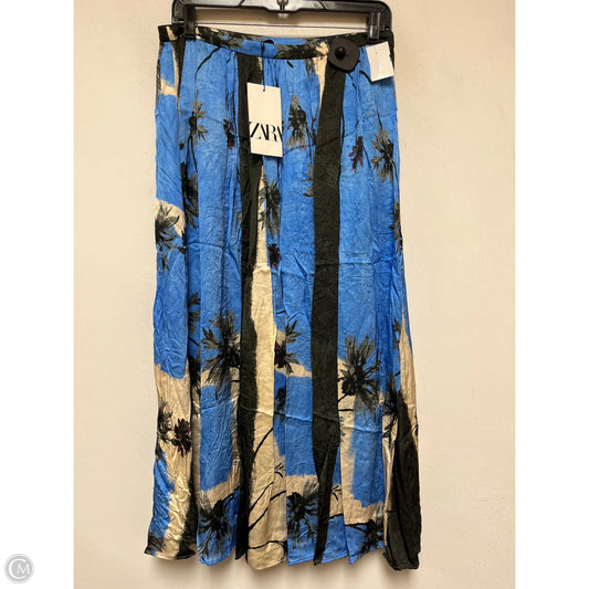 Skirt Maxi By Zara In Black & Blue, Size: 10