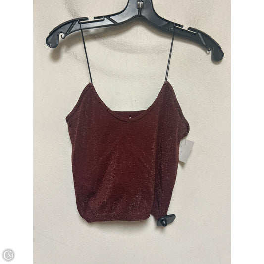 Tank Top By Free People In Maroon, Size: 0
