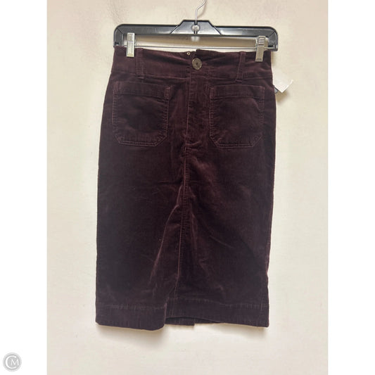 Skirt Midi By Maeve In Maroon, Size: 0