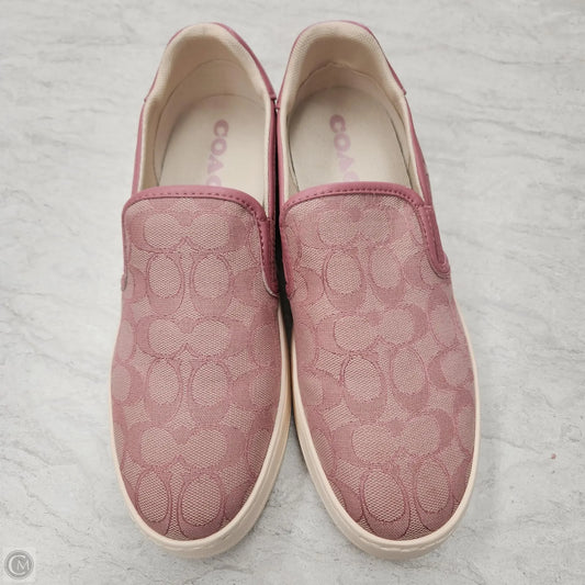 Shoes Designer By Coach In Pink, Size: 9