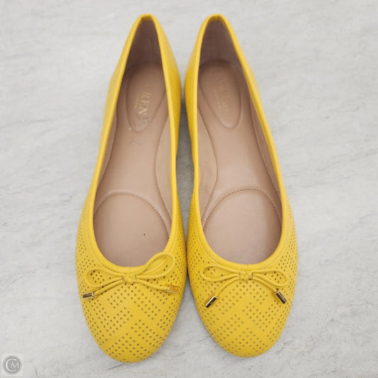 Sandals Flats By Lauren By Ralph Lauren In Yellow, Size: 7.5