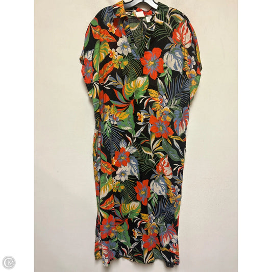 Swimwear Cover-up By C And C In Floral Print, Size: M