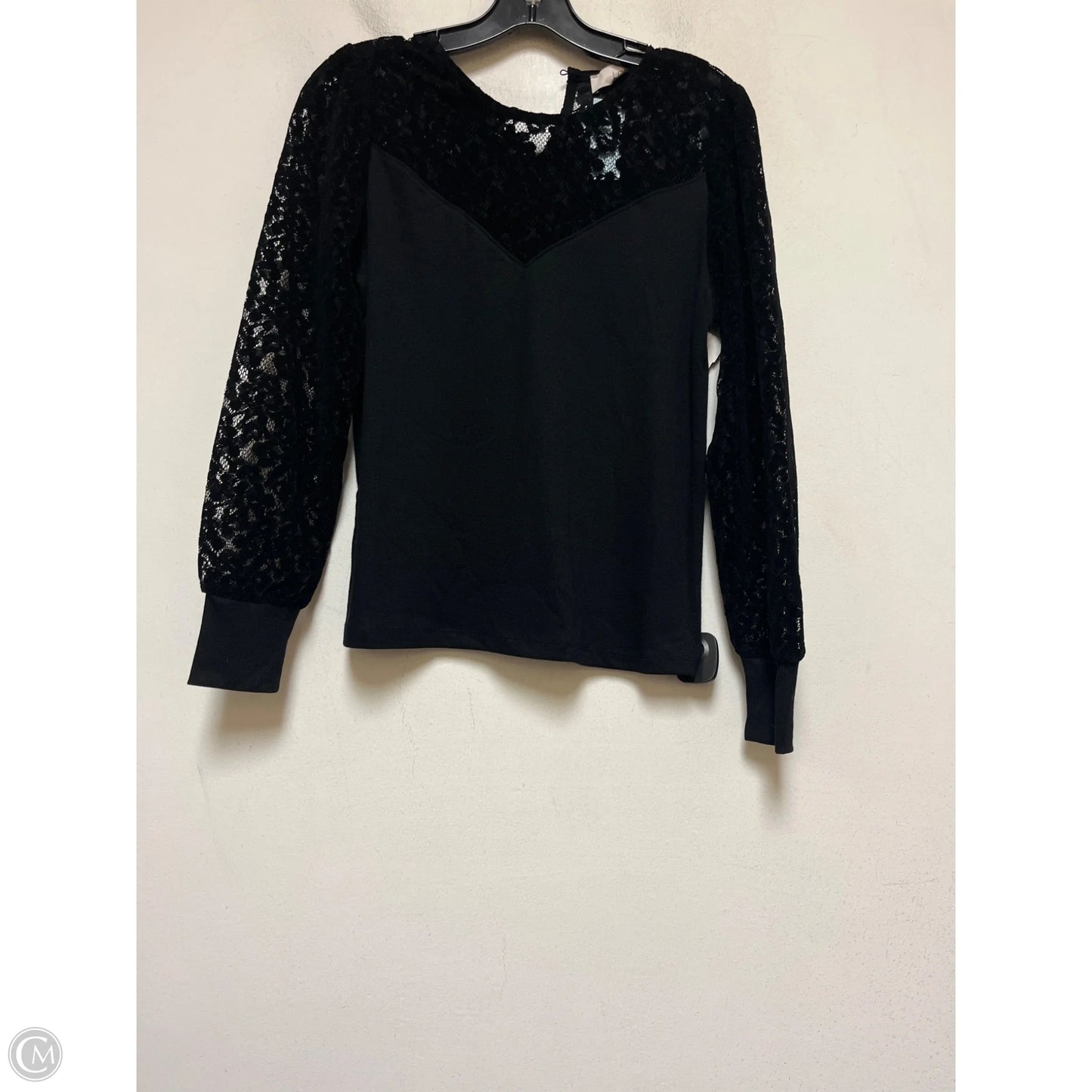 Top Long Sleeve By Loft In Black, Size: S