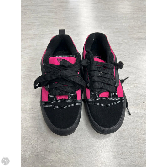 Shoes Sneakers Platform By Vans In Black & Pink, Size: 8