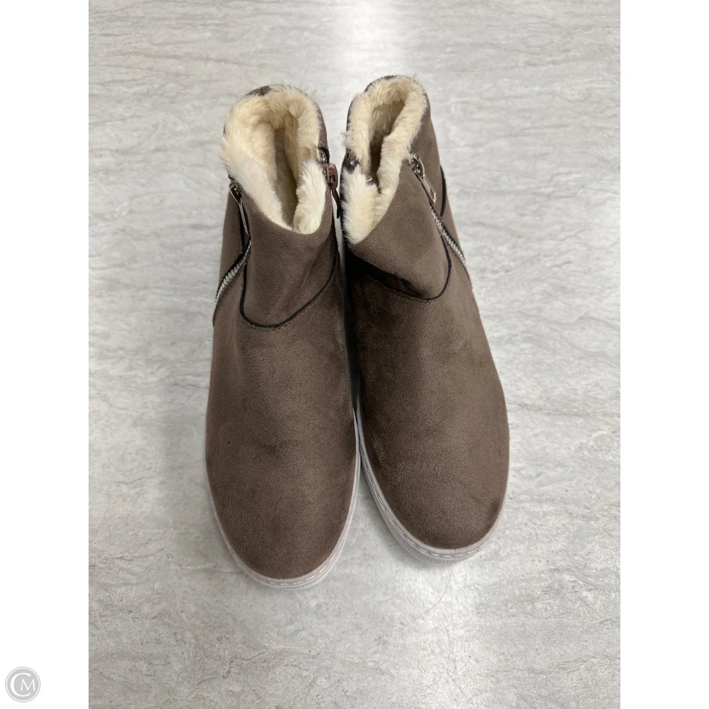 Shoes Sneakers By Bamboo In Grey, Size: 6.5