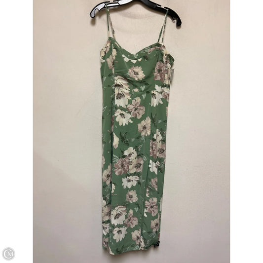 Dress Casual Maxi By Abercrombie And Fitch In Floral Print, Size: Mp
