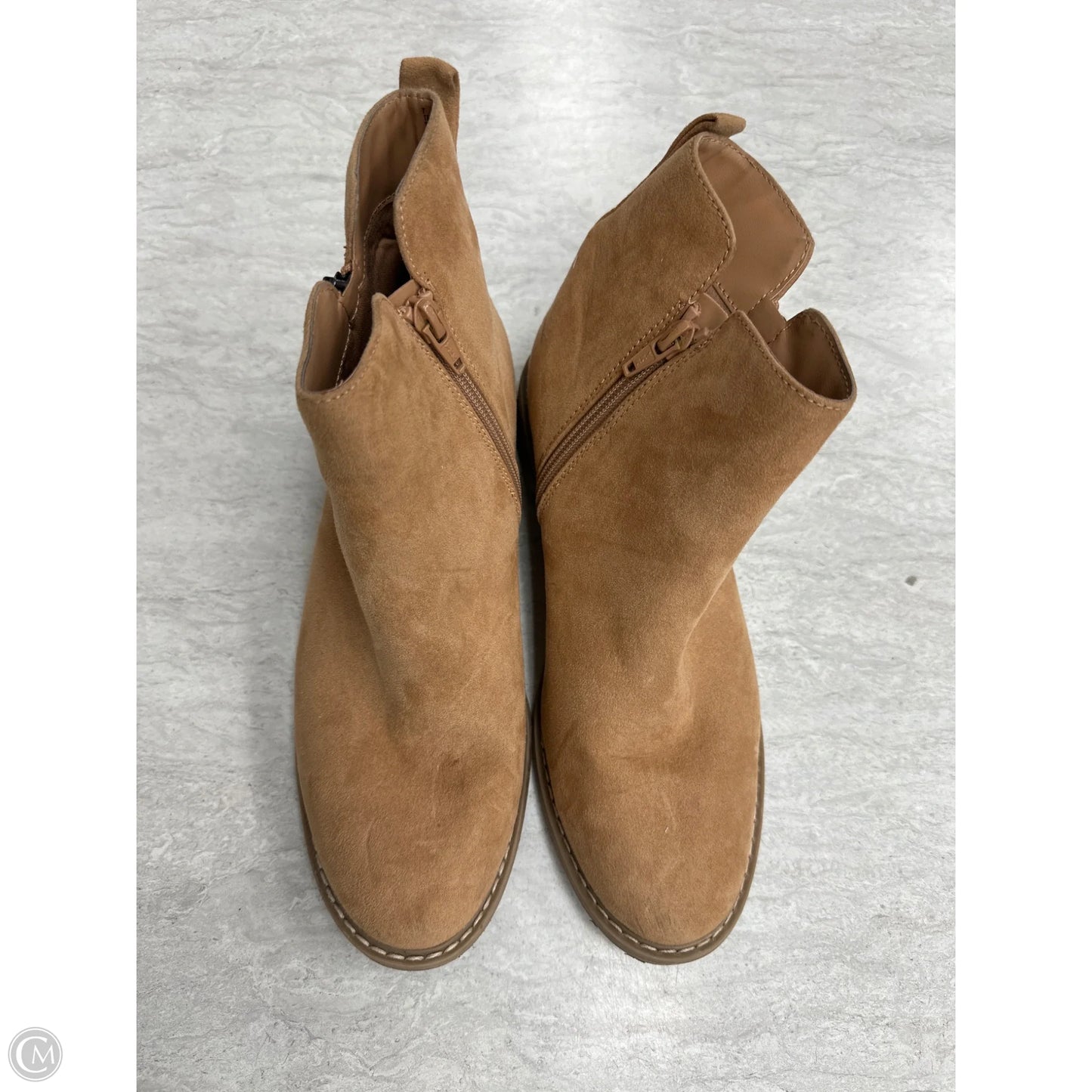 Boots Ankle Flats By Universal Thread In Brown, Size: 7