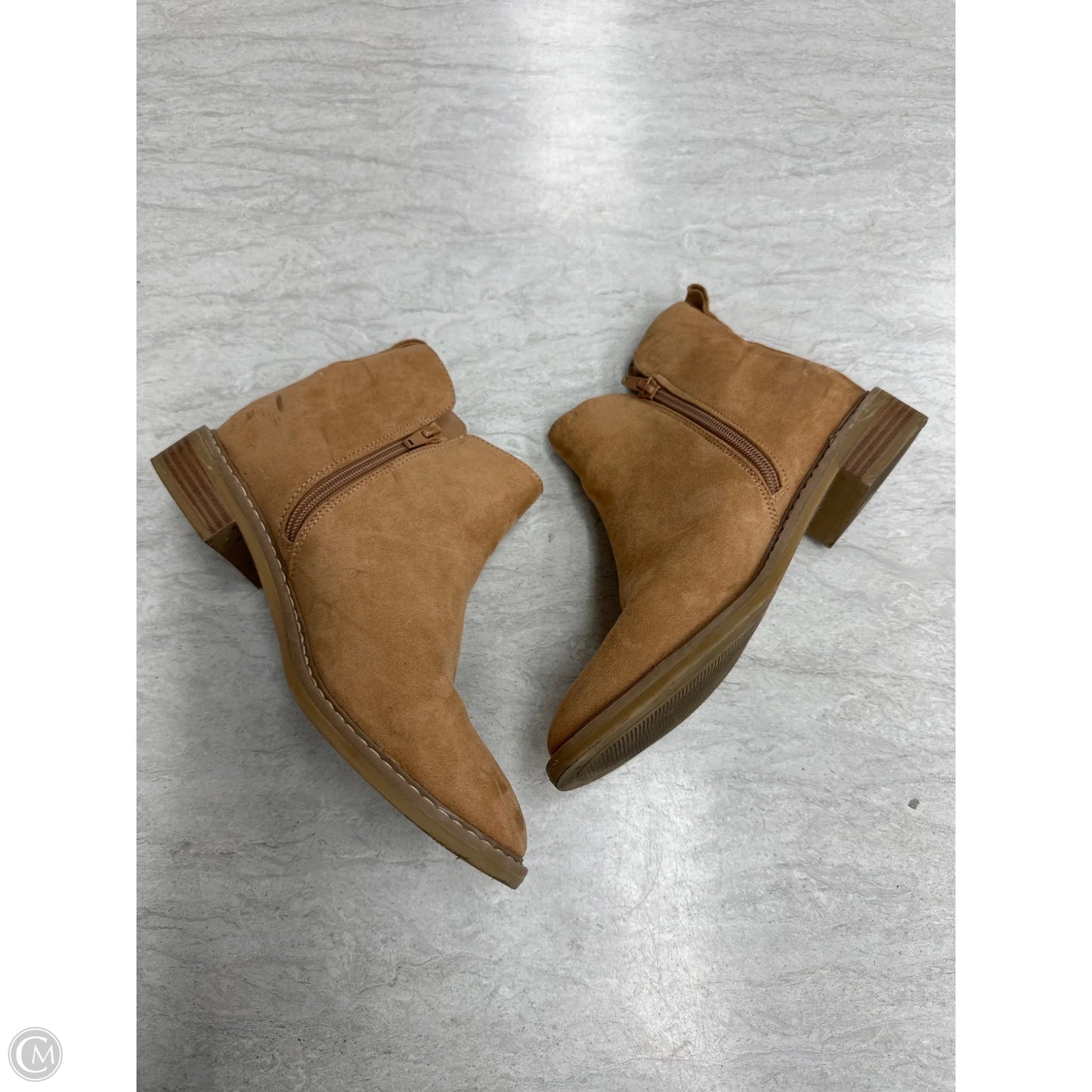 Boots Ankle Flats By Universal Thread In Brown, Size: 7