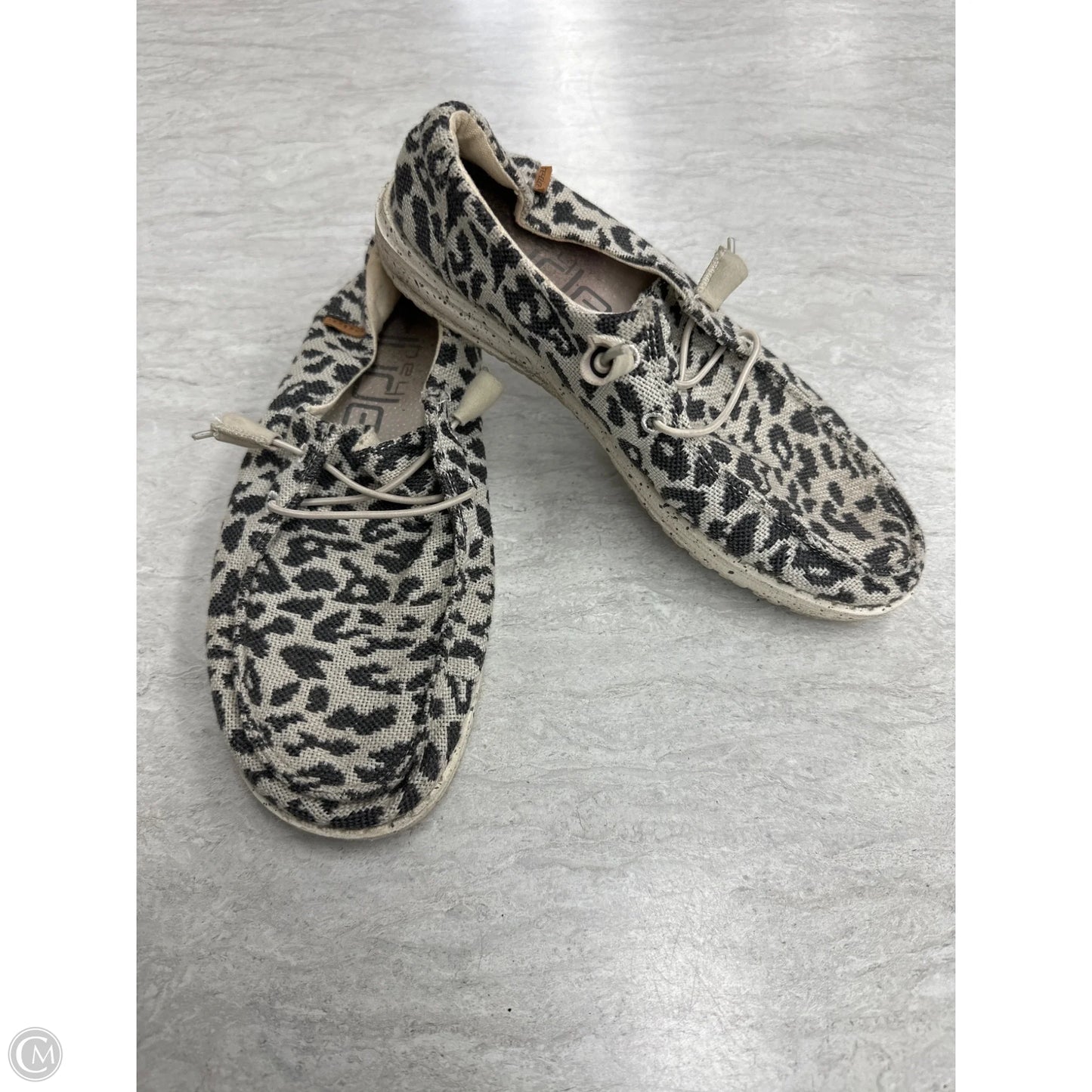 Shoes Flats By Hey Dude In Animal Print, Size: 6
