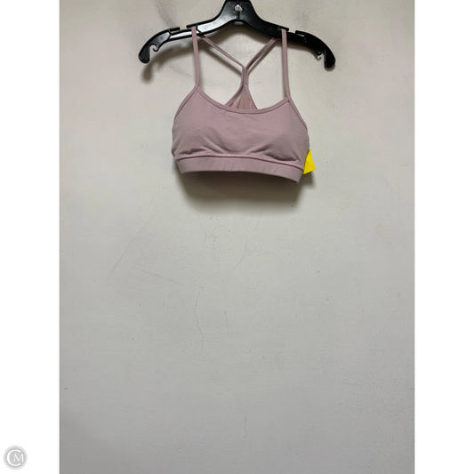 Athletic Bra By Lululemon In Grey & Pink, Size: 8