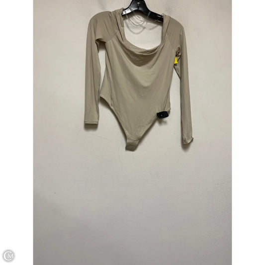 Athletic Top Long Sleeve Crewneck By Lululemon In Beige, Size: S