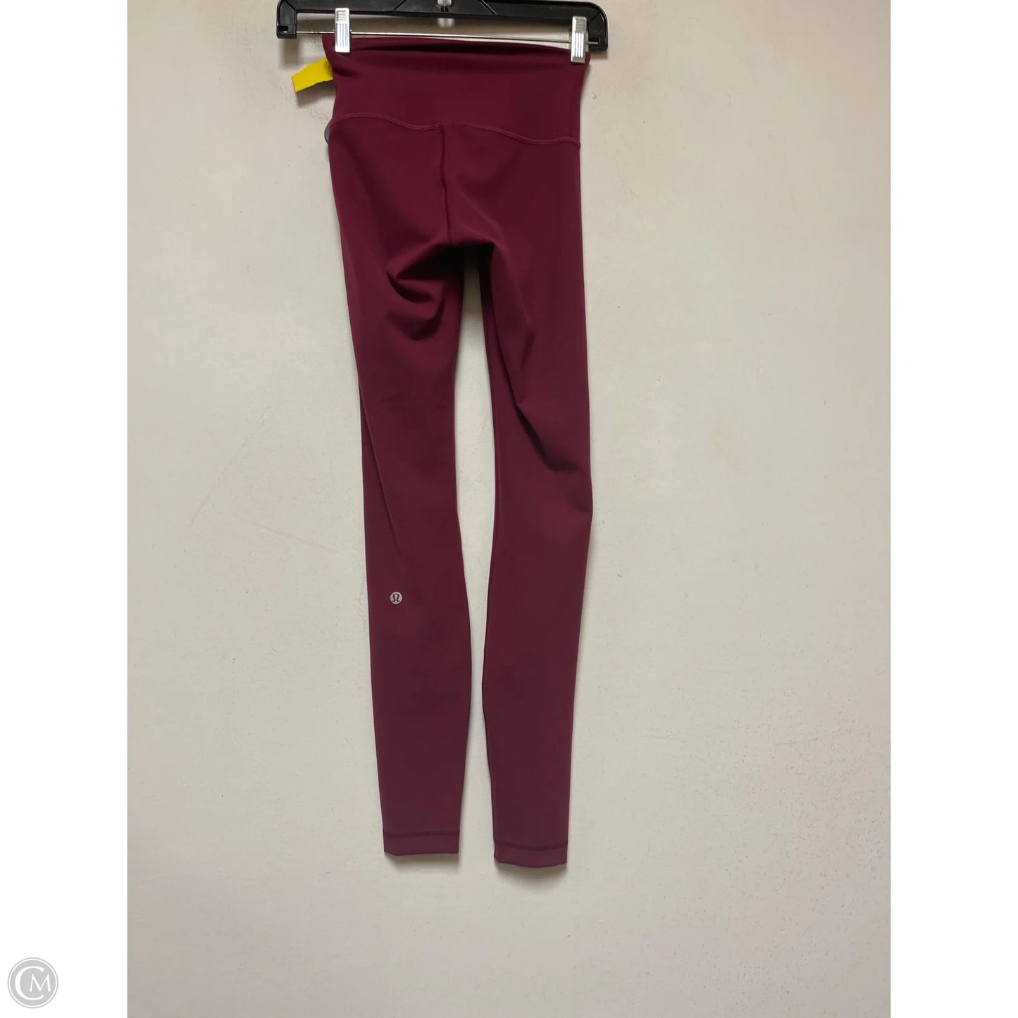 Athletic Leggings By Lululemon In Maroon, Size: 2