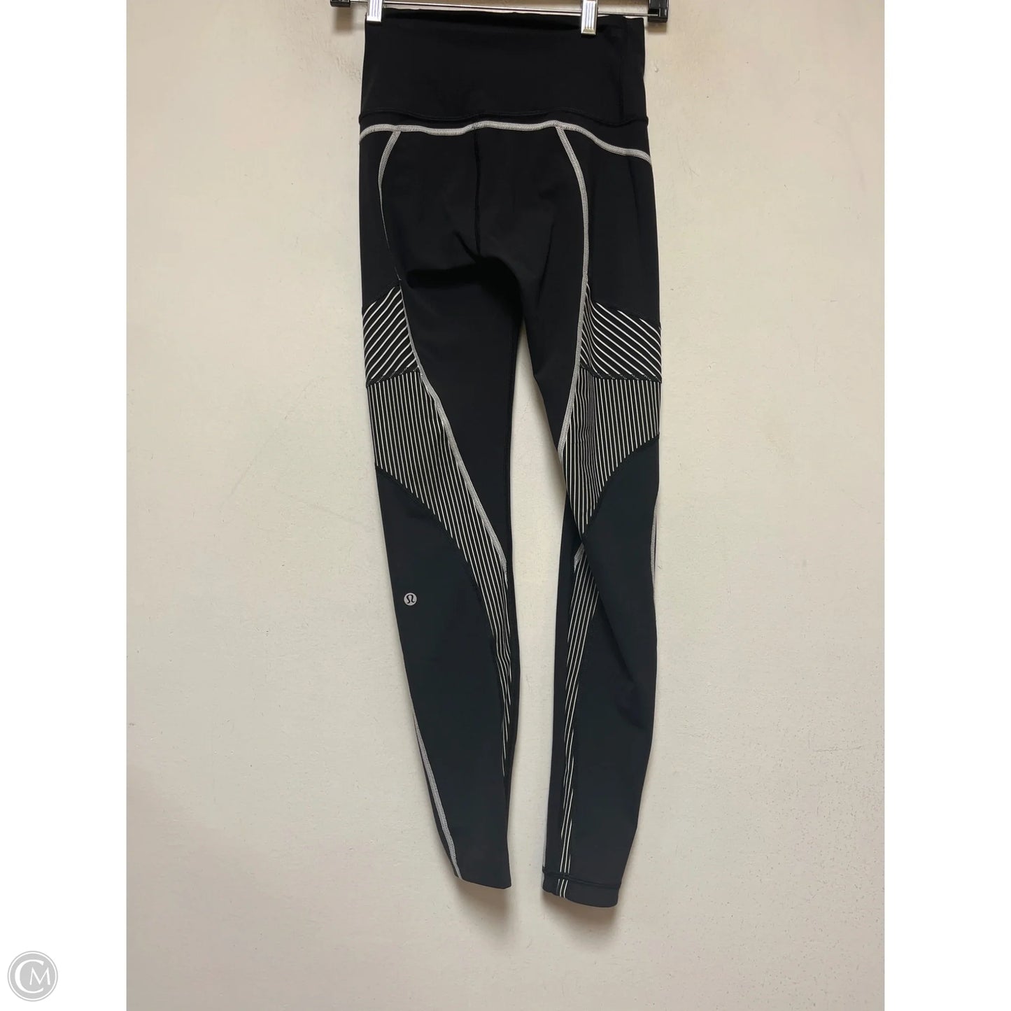 Athletic Leggings By Lululemon In Black & White, Size: 4