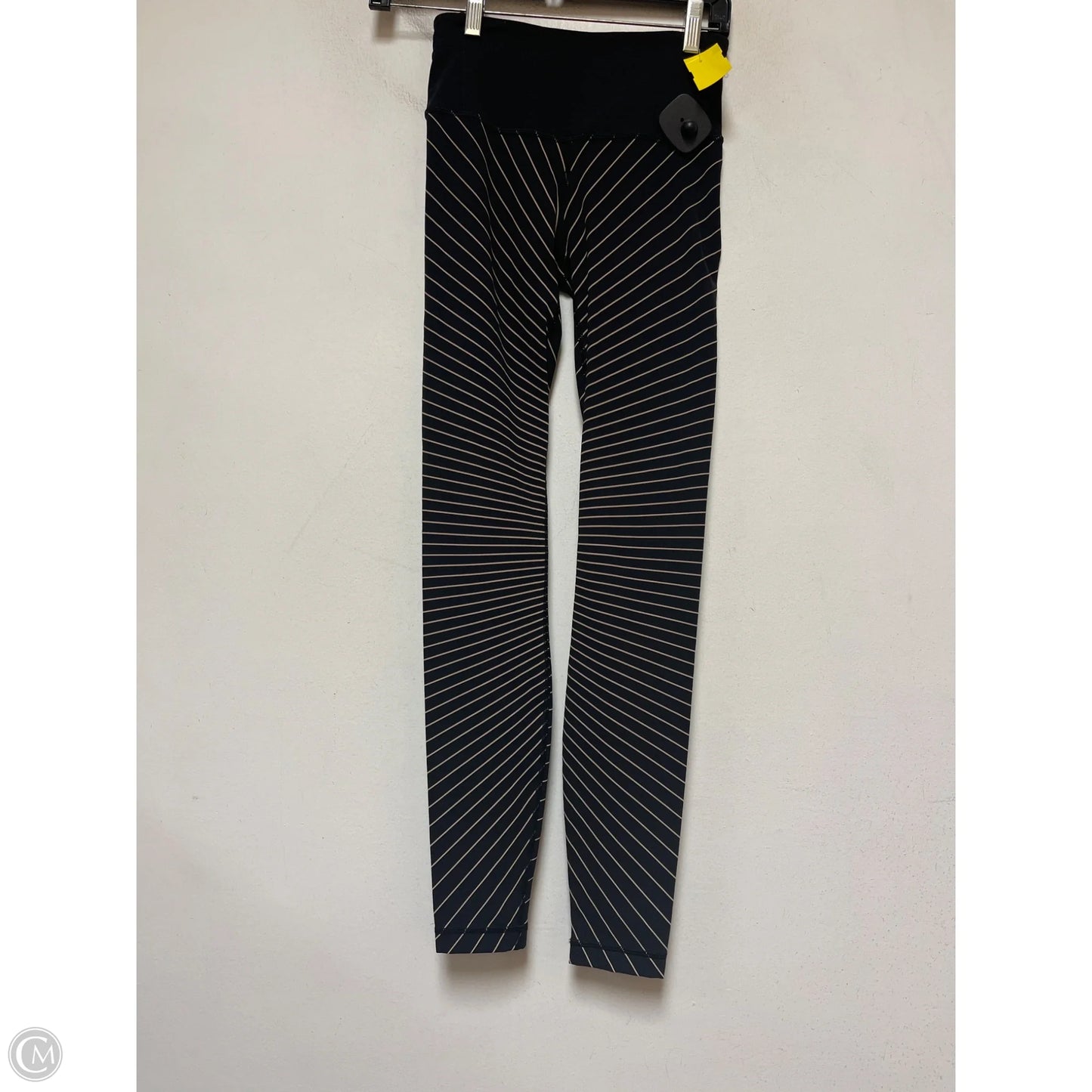 Athletic Leggings By Lululemon In Striped Pattern, Size: 2