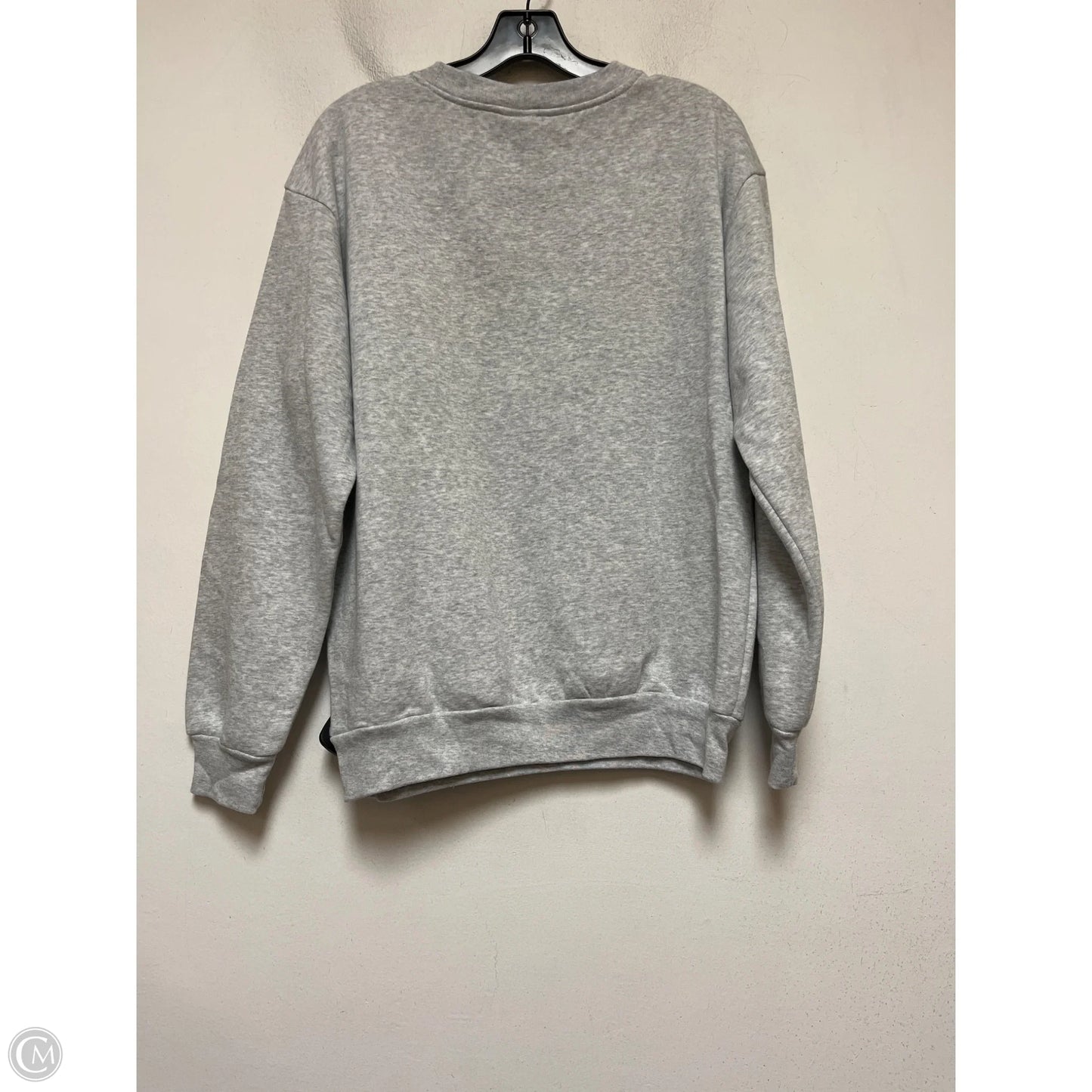 Sweatshirt Crewneck By Disney In Grey, Size: L