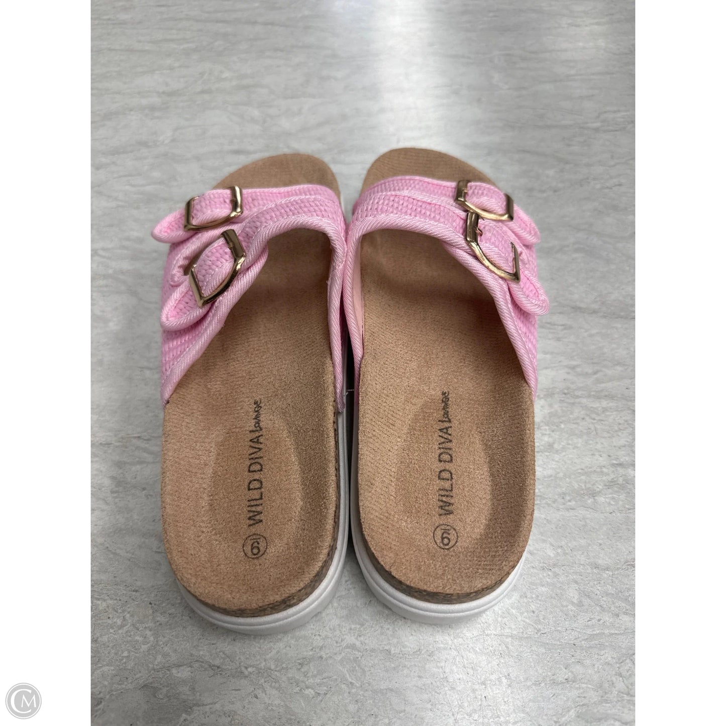 Sandals Flats By Wild Diva In Pink, Size: 9