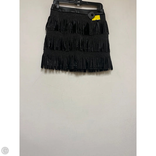 Skirt Mini & Short By Sincerely Jules In Black & Silver, Size: 8