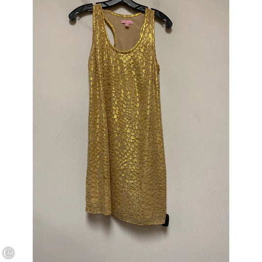 Dress Designer By Lilly Pulitzer In Gold, Size: S