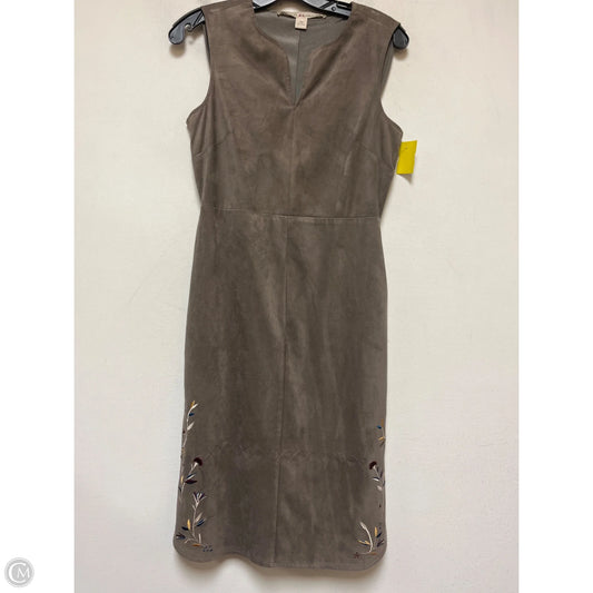 Dress Casual Midi By Chelsea And Violet In Brown, Size: Xs
