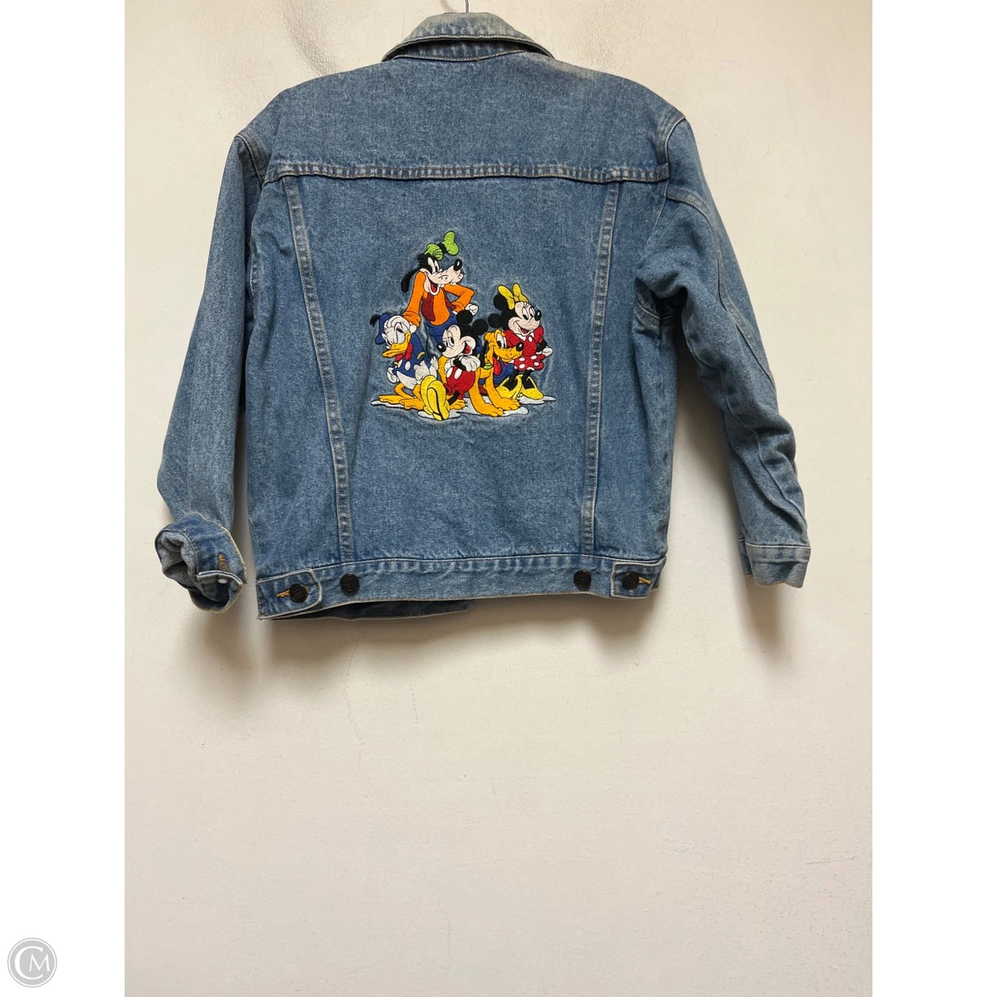 Jacket Denim By Disney Store In Blue Denim, Size: S