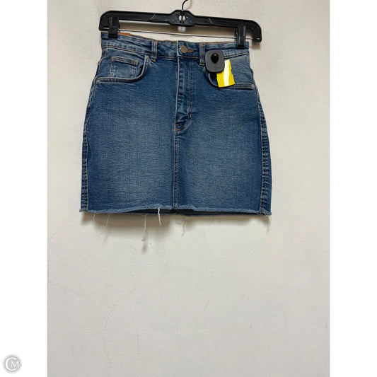 Skirt Mini & Short By Zara In Blue Denim, Size: 0