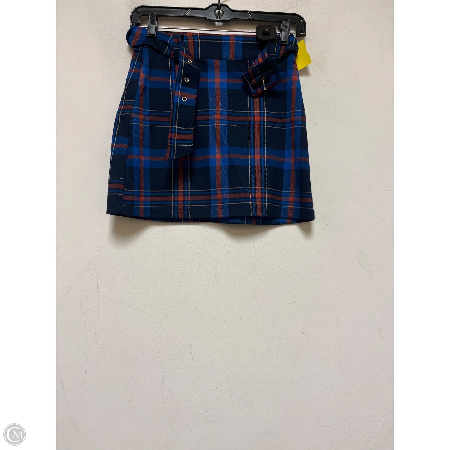Skirt Mini & Short By Bershka In Plaid Pattern, Size: 0