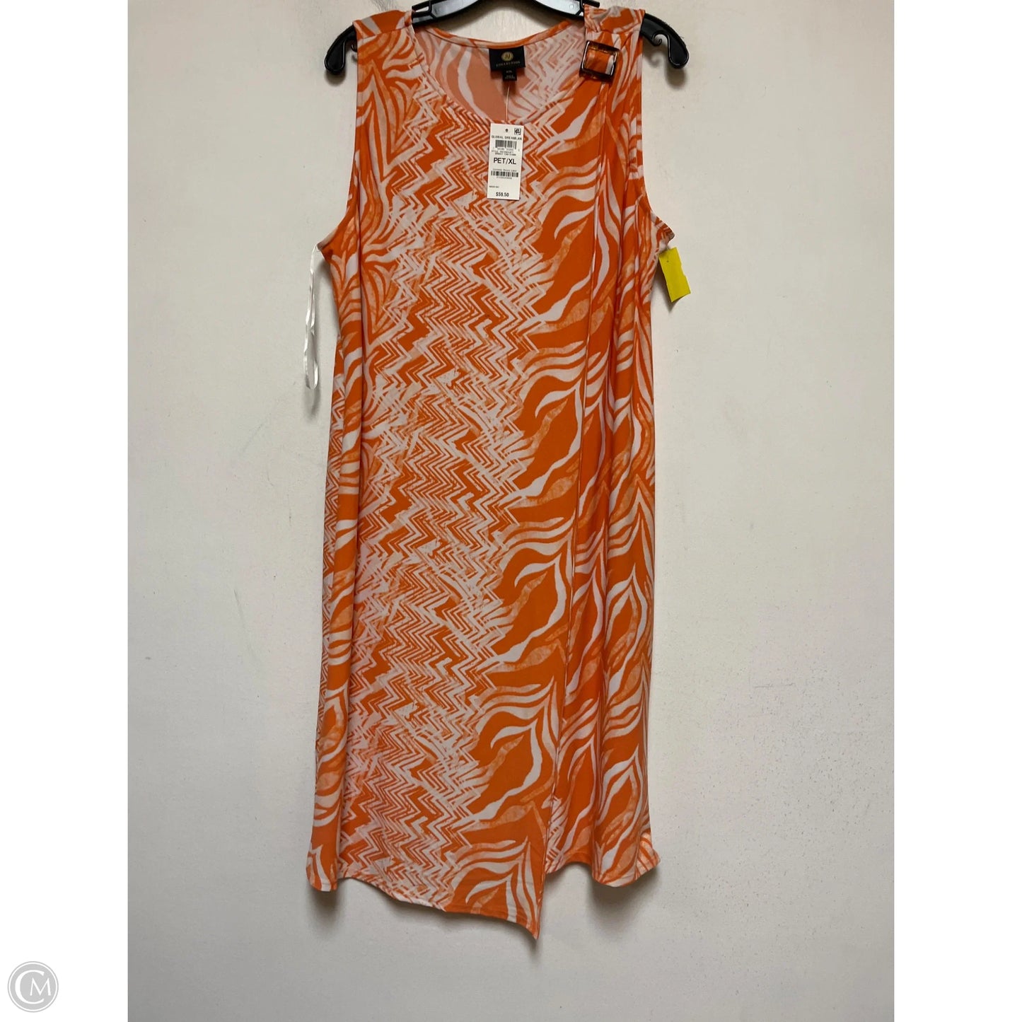 Dress Casual Midi By Jm Collections In Orange, Size: Xl