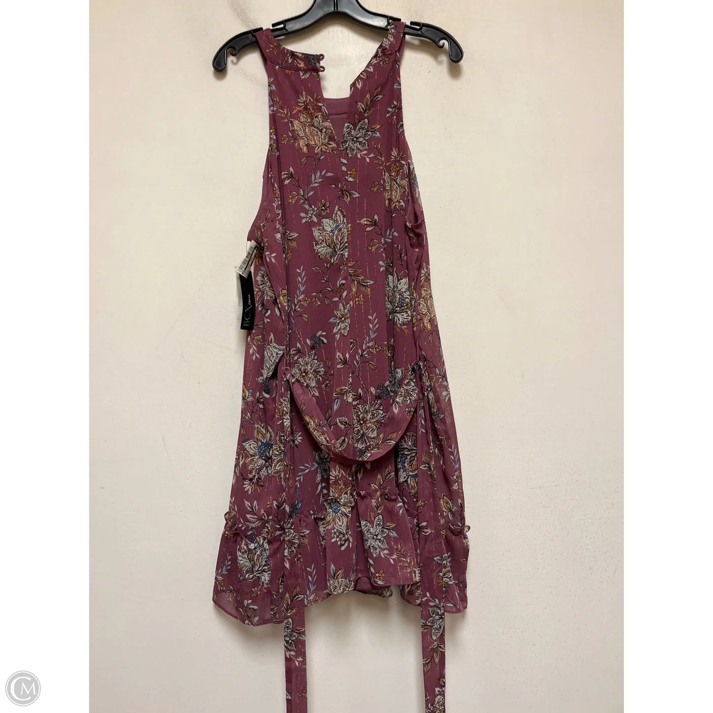 Dress Casual Short By Bcx In Floral Print, Size: Xxl