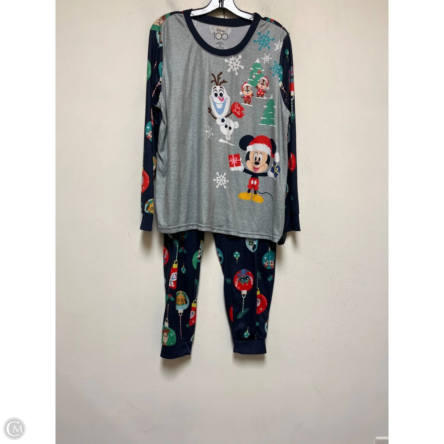 Pajamas 2pc By Disney In Blue & Grey, Size: Xl