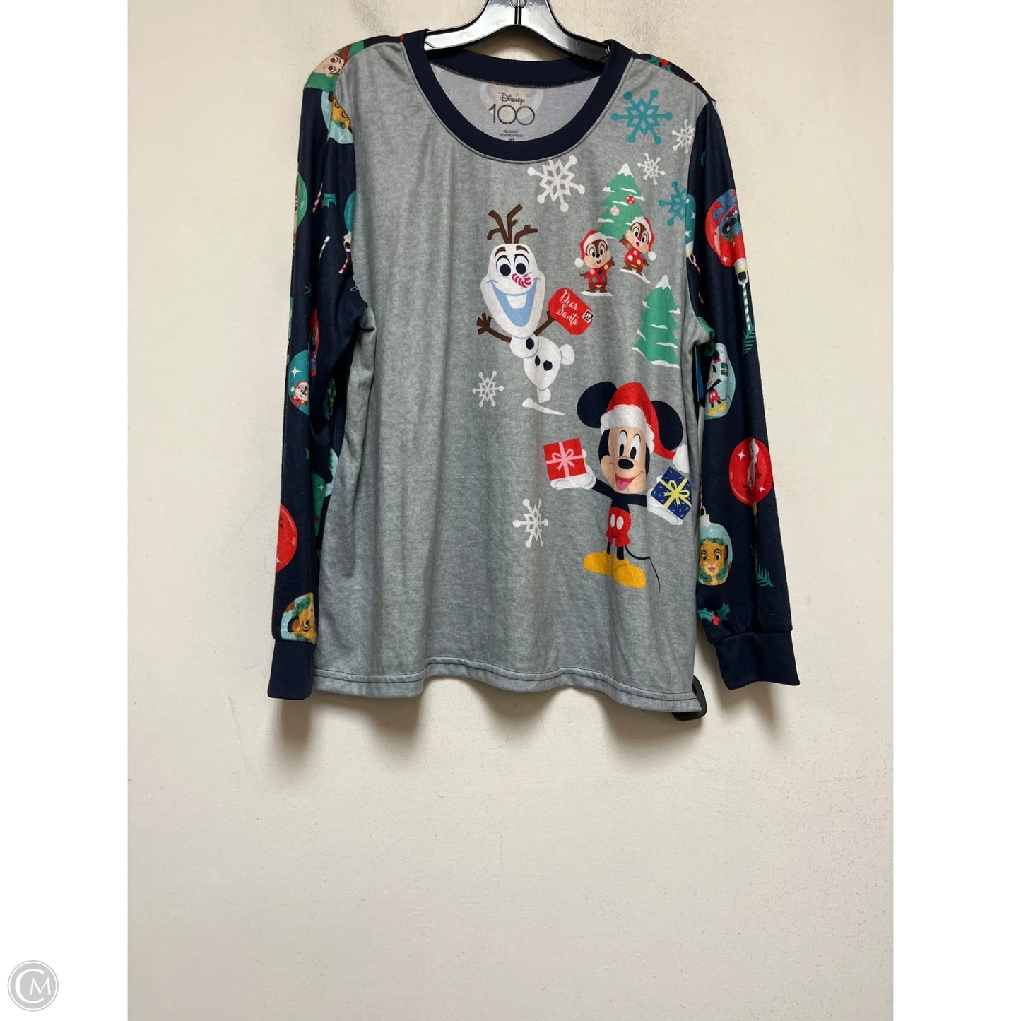 Pajamas 2pc By Disney In Blue & Grey, Size: Xl