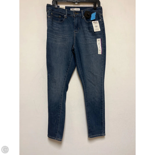 Jeans Skinny By Levis In Blue Denim, Size: 10