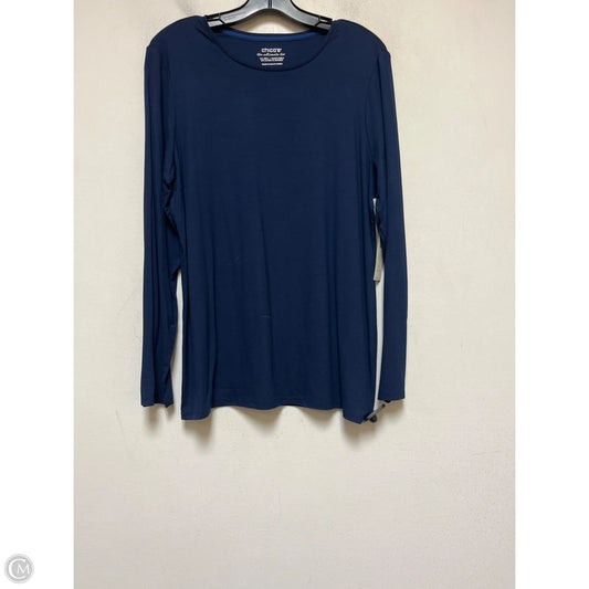 Top Long Sleeve By Chicos In Navy, Size: L