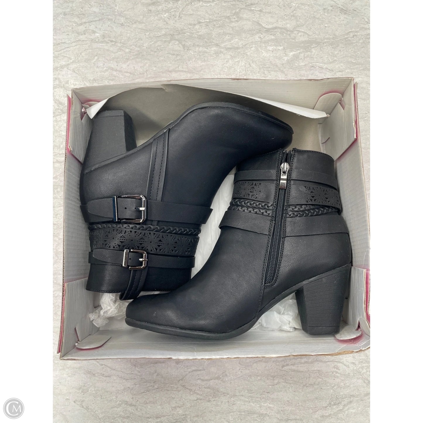 Boots Ankle Heels By Corkys In Black, Size: 10